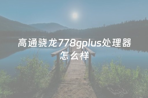 高通骁龙778gplus处理器怎么样（高通骁龙778g cpu）