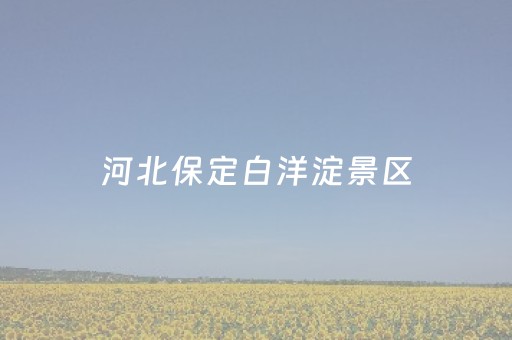 河北保定白洋淀景区（河北保定白洋淀景区天气预报）