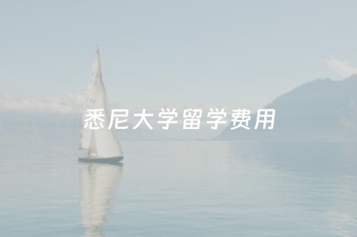 悉尼大学留学费用（悉尼大学留学费用多少人民币）