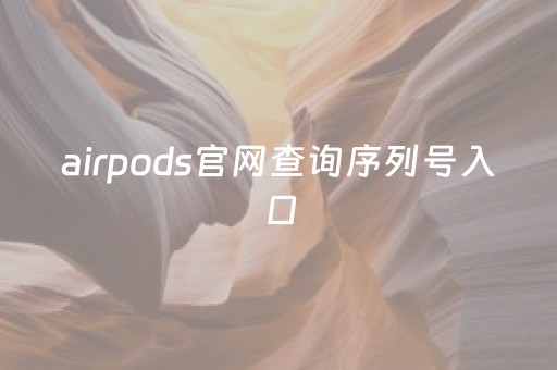 airpods官网查询序列号入口（airpods官网序列号查询真伪）