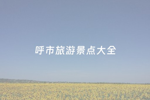 呼市旅游景点大全（呼市旅游景点大全攻略）