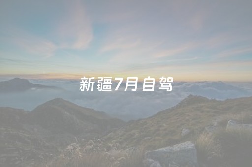 新疆7月自驾（7月新疆自驾游最佳路线）