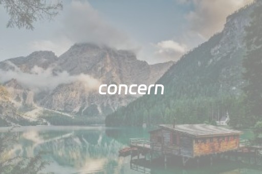 concern（concern翻译）