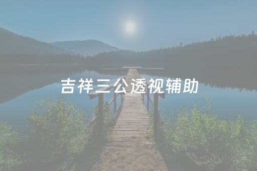 吉祥三公透视辅助（吉祥三公系统出牌规律）