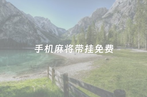 手机麻将带挂免费（手机麻将带挂免费安装）