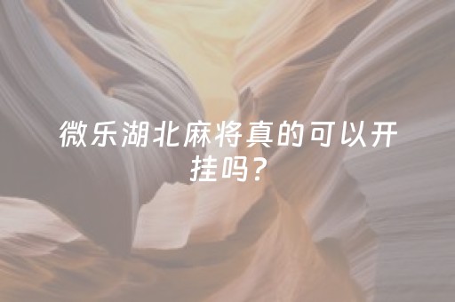 微乐湖北麻将真的可以开挂吗?（微乐湖北麻将主播兑换码）