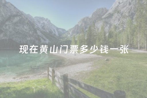 现在黄山门票多少钱一张（黄山门票多少钱一张2022）