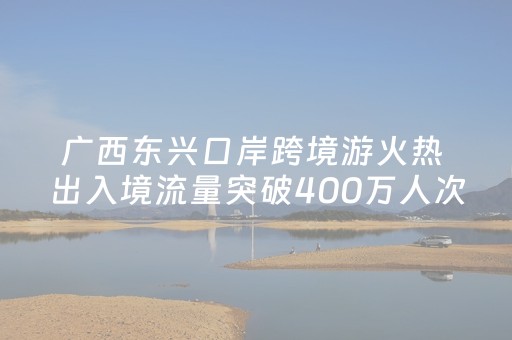 广西东兴口岸跨境游火热 出入境流量突破400万人次