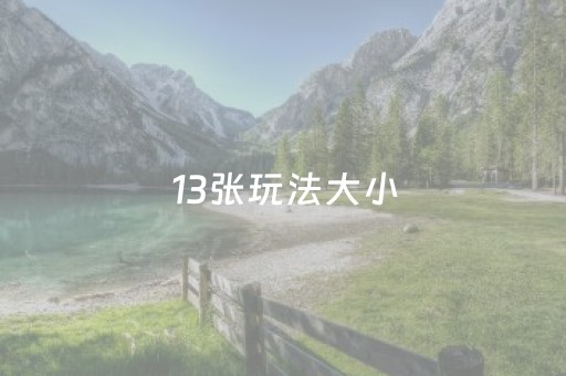 13张玩法大小（13张牌型大小）