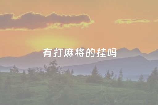 有打麻将的挂吗（有打麻将的挂吗是真的吗）