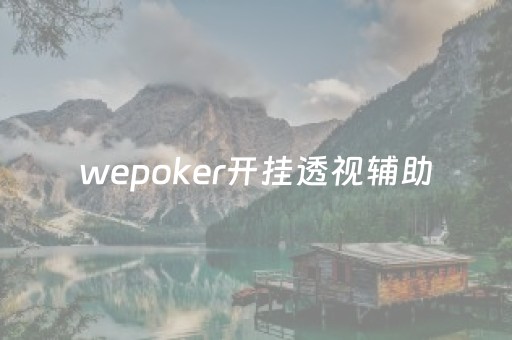 wepoker开挂透视辅助（wepoker透视挂被骗图）