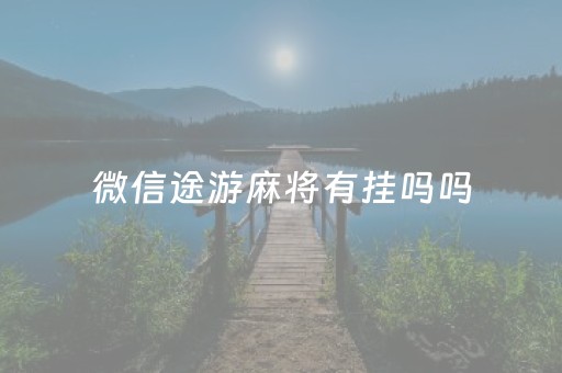 微信途游麻将有挂吗吗（微信途游四川麻将真的有挂吗）