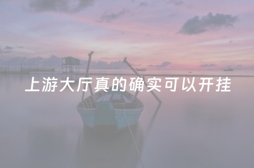 上游大厅真的确实可以开挂（谁知道上游大厅有没有挂）