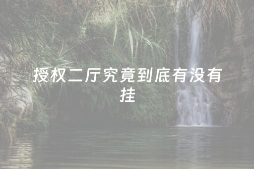 授权二厅究竟到底有没有挂（授权办理业务人员是什么意思）