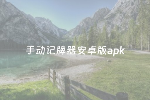 手动记牌器安卓版apk（手动记牌）