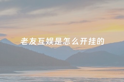 老友互娱是怎么开挂的（老友互娱最新版怎么开挂）