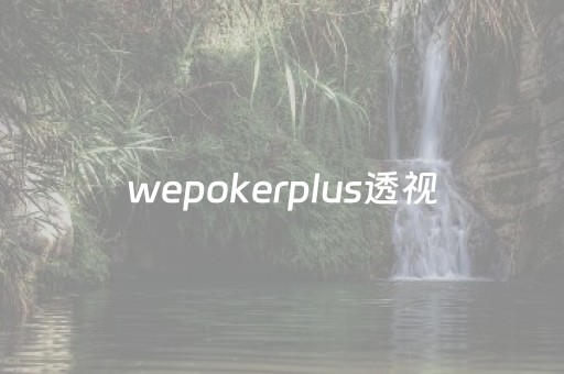 wepokerplus透视（wepokerplus透视挂）