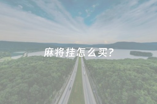 麻将挂怎么买?（麻将三万）