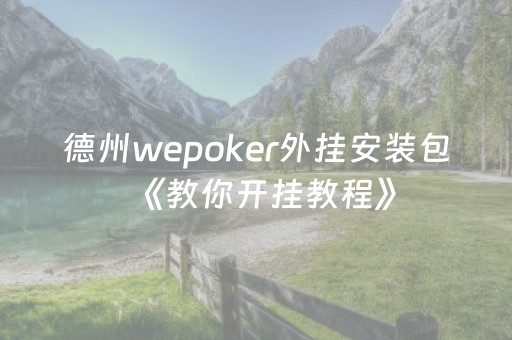 德州wepoker外挂安装包《教你开挂教程》（安卓wepoker德州透视挂）