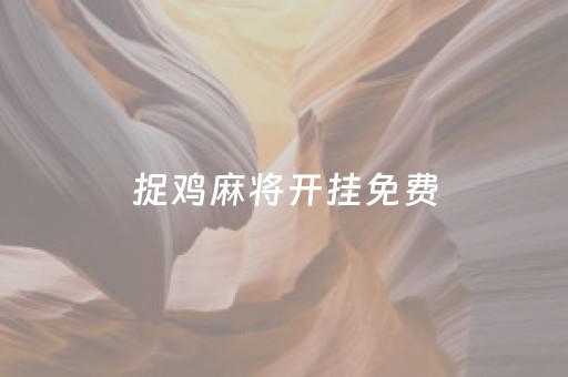 捉鸡麻将开挂免费（捉鸡麻将开挂是什么样的）