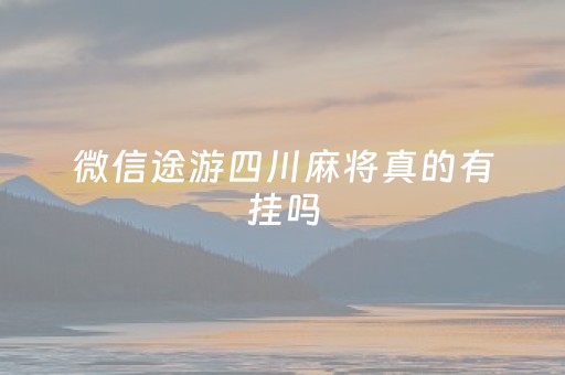 微信途游四川麻将真的有挂吗（微信小程序途游四川麻将打牌规律）