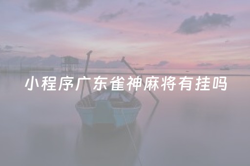 小程序广东雀神麻将有挂吗（小程序广东雀神麻将插件可信吗）