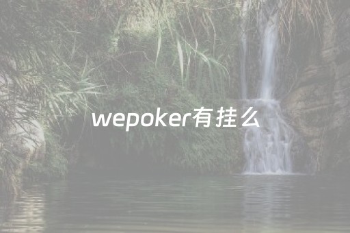 wepoker有挂么（wepokerplus有没有挂）