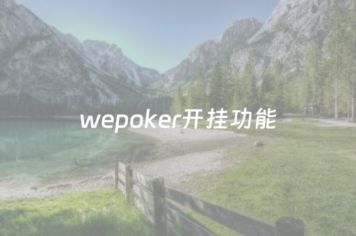 wepoker开挂功能（wepoker开挂辅助）