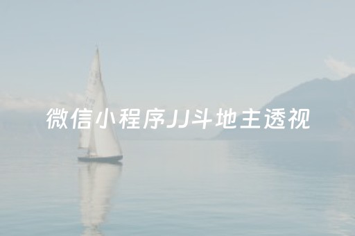 微信小程序JJ斗地主透视（微信斗地主小程序透视）