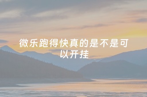 微乐跑得快真的是不是可以开挂（微乐跑得快有什么诀窍）