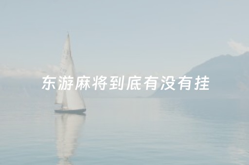 东游麻将到底有没有挂（东游麻将怎么不了）