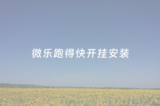 微乐跑得快开挂安装（微乐跑得快开挂安装微信苹果）