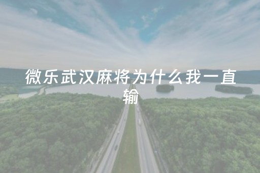 微乐武汉麻将为什么我一直输（微乐湖北麻将有挂吗）