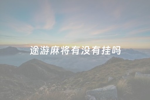 途游麻将有没有挂吗（途游麻将是不是有挂）