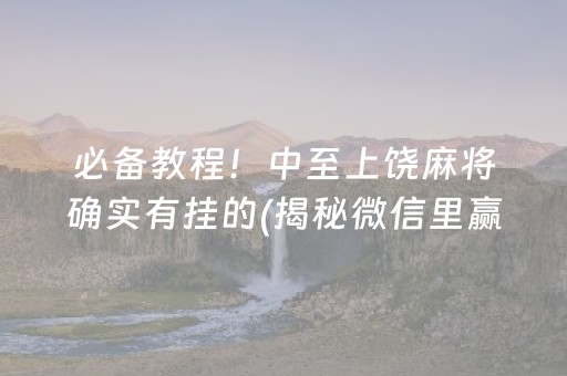 玩家必备！微乐江苏麻将有规律吗(容易胡牌的技巧)