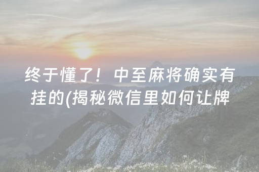 玩家必备攻略！微信雀神麻将系统规律(怎么才能调胜率)