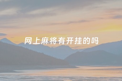 网上麻将有开挂的吗（网上打麻将有挂吗?教你开挂）