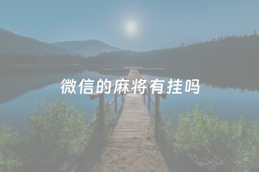 微信的麻将有挂吗（微信里的麻将有挂吗）