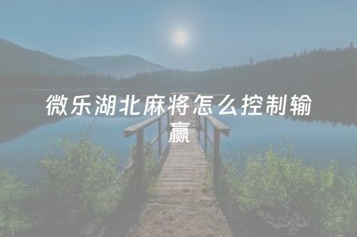 微乐湖北麻将怎么控制输赢（湖北微乐麻将做弊器）