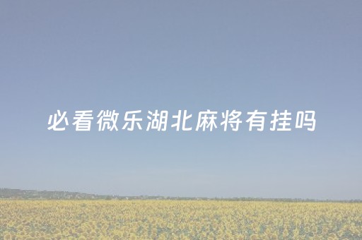 必看微乐湖北麻将有挂吗（微乐湖北麻将主播兑换码）