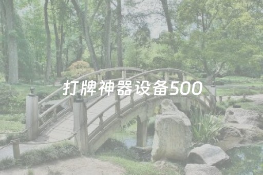 打牌神器设备500（玩牌神器）