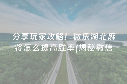 分享玩家攻略！微乐湖北麻将怎么提高胜率(揭秘微信里助赢神器购买)