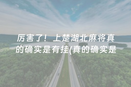 厉害了！上楚湖北麻将真的确实是有挂(真的确实是有挂)