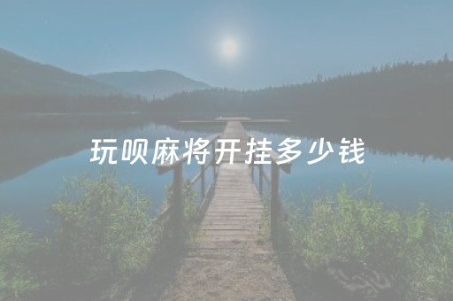 玩呗麻将开挂多少钱（玩呗麻将案件）