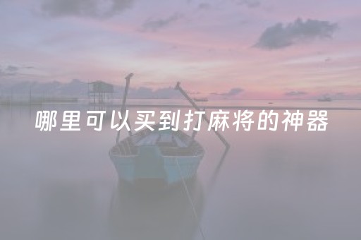 哪里可以买到打麻将的神器（哪里有麻将买）