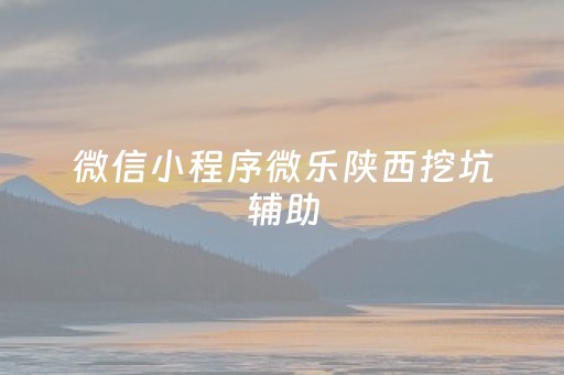 微信小程序微乐陕西挖坑辅助（微乐陕西挖坑开挂方法）