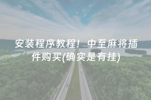 安装程序教程！中至麻将插件购买(确实是有挂)