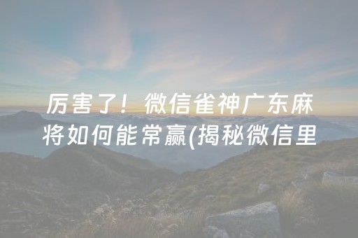 玩家必备！微信链接斗牛技巧规律(有什么能赢的方法)