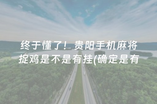 终于懂了！贵阳手机麻将捉鸡是不是有挂(确定是有挂)