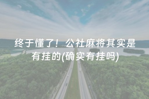 终于懂了！公社麻将其实是有挂的(确实有挂吗)